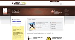Desktop Screenshot of ouioui.ws